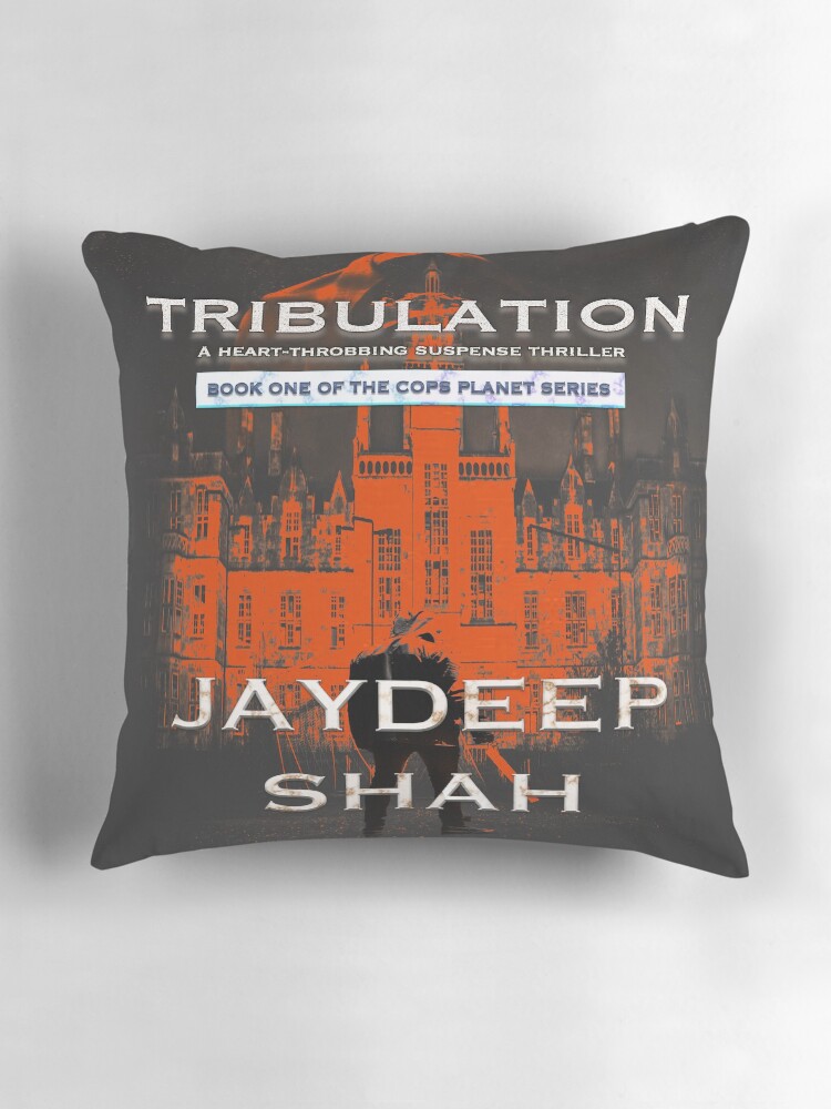 Thumbnail 3 of 4, Pillow, Tribulation (Cops Planet #1) designed and sold by jaydeepshah.