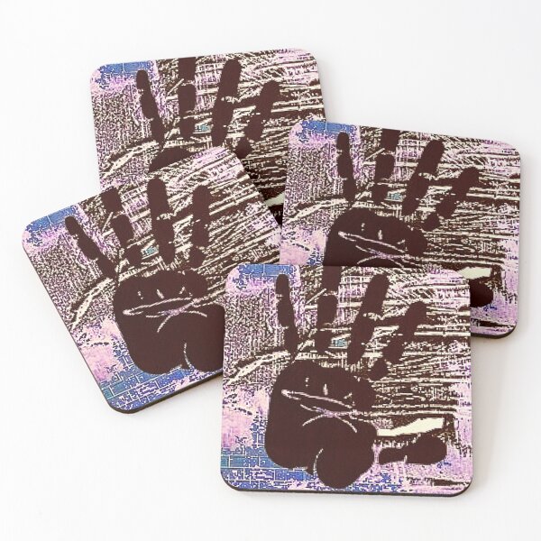 Item preview, Hand print brick blue, purple texture designed and sold by Aquila Light Pictures.