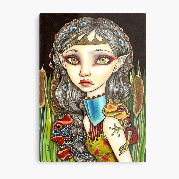 Vista previa del artículo con la obra «Princesse Grenouille», diseñado y vendido por tanyabond.