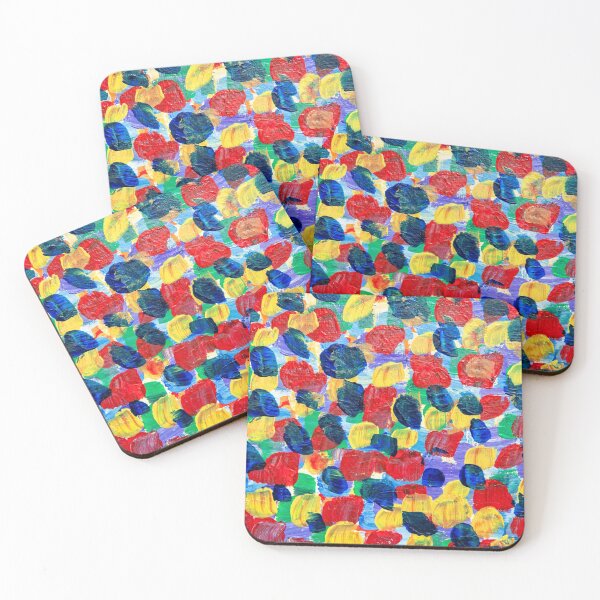 Item preview, Multi color acrylic painted art designed and sold by krisgreenwood.