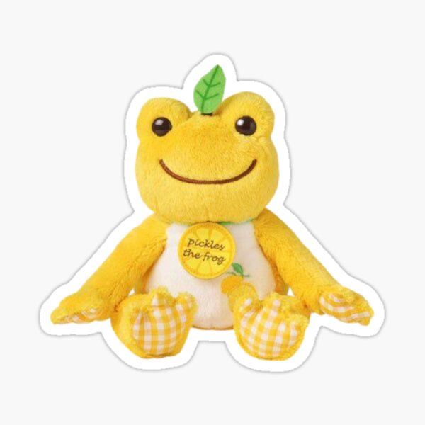 pickles the frog plush lemon