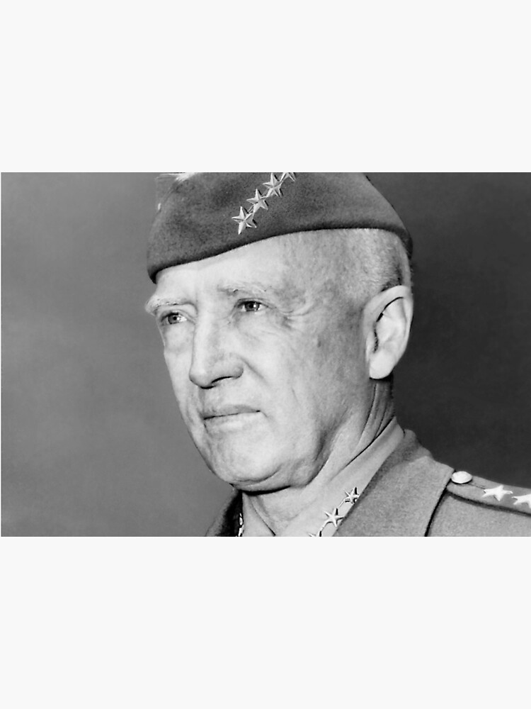 "George S. Patton Portrait" Mask by warishellstore | Redbubble