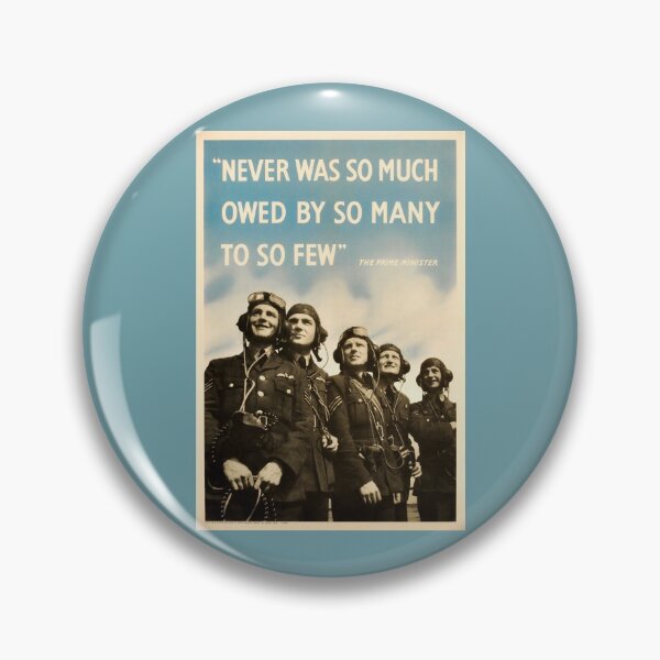 Item preview, Never Was So Much Owed By So Many To So Few - WW2 Poster designed and sold by warishellstore.