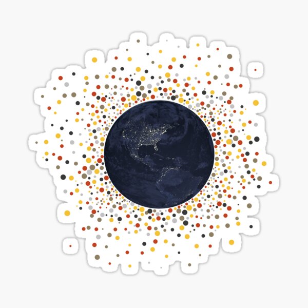 Item preview, Solar Eclipse Abstract Earth Globe designed and sold by cssdru.