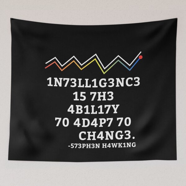 Item preview, Intelligence Is The Ability To Adapt To Change - Wise Words Gift designed and sold by yeknow.