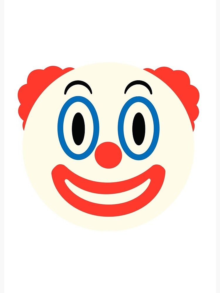 Lámina rígida «Payaso emoji dibujo» de alicesong | Redbubble Lámina rígida «Payaso emoji dibujo» de alicesong | Redbubble