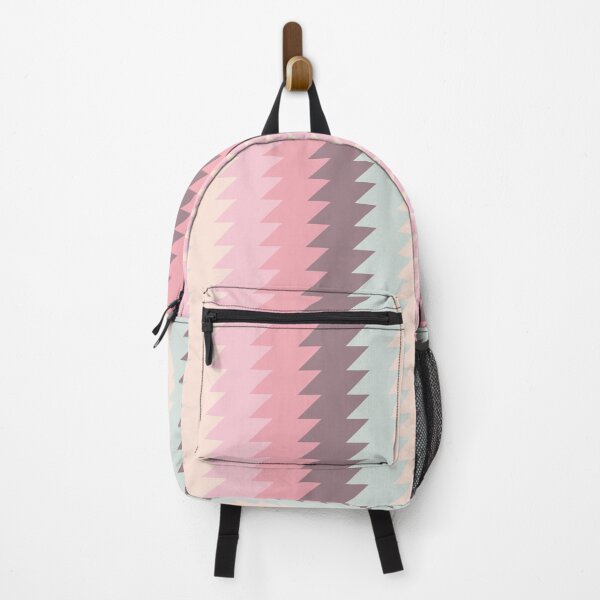 Item preview, Parallelogram Column Patter Gradient 001 - Pink Brown Cyan designed and sold by AmpersandCuster.