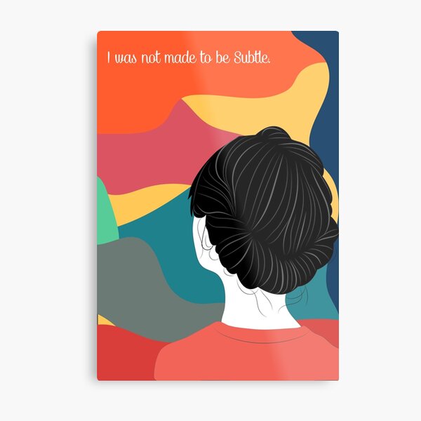 Subtle Metal Print