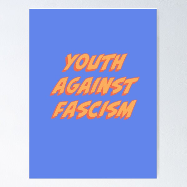 Vista previa del artículo con la obra «Jóvenes contra el fascismo», diseñado y vendido por Minnip0ps.