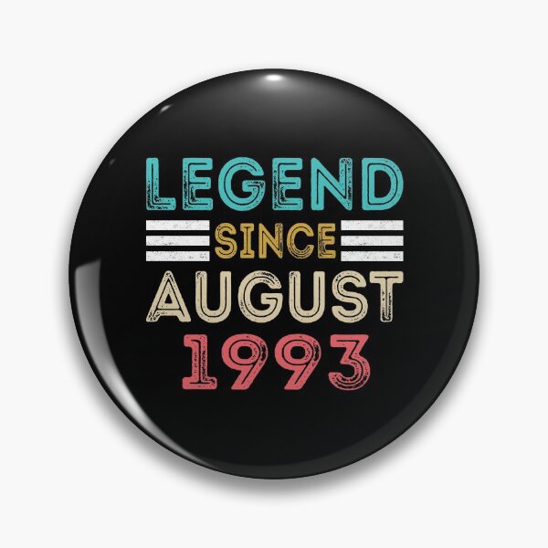 Item preview, Retro Vintage 27th Birthday Legend Since August 1993 designed and sold by meedTee.