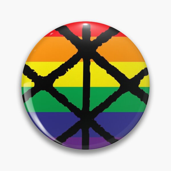 Item preview, Gay man pride rune square designed and sold by Ludvig Levin.