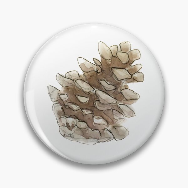 Item preview, Whimsical Woodsy Pinecone Illustration in Watercolor  designed and sold by Regan Ralston.