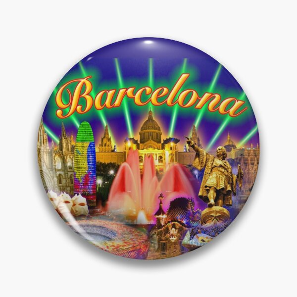 Item preview, Barcelona Monuments by Night Famous Lovely Day Design designed and sold by Lovely Day.