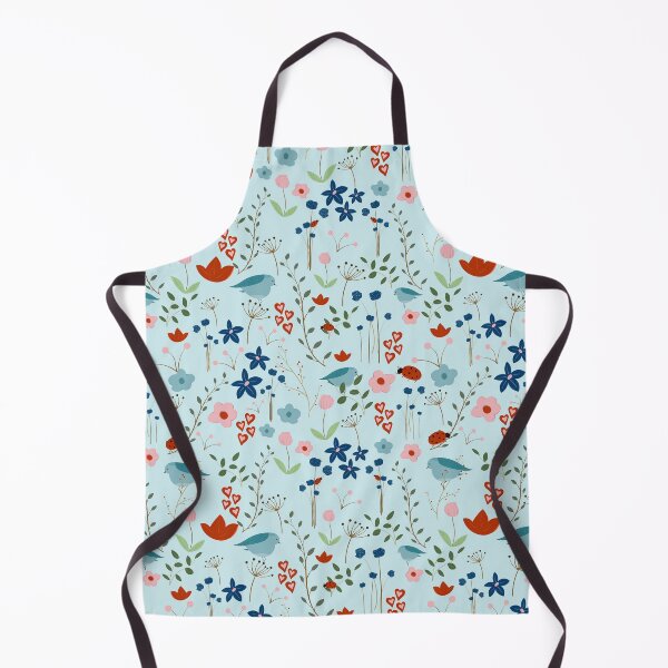 Item preview, Light Blueish Nature With Mountain Bluebird, Lady Bug And Flowers designed and sold by mcshirtface.