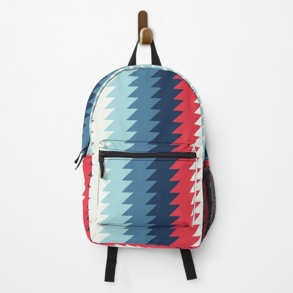 Item preview, Parallelogram Column Patter Gradient 002 - Red Blue Navy Cyan designed and sold by AmpersandCuster.