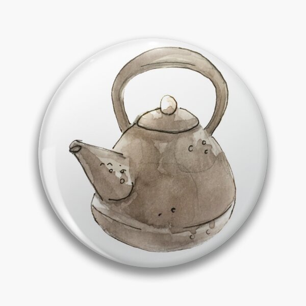 Item preview, Witchy Grey Kettle Illustration in Watercolor   designed and sold by Regan Ralston.
