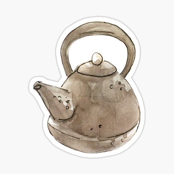 Merry Mushroom Teapot  Sticker for Sale by Corissa Livingston