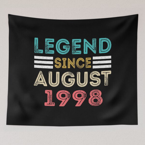 Item preview, Retro Vintage 22nd Birthday Legend Since August 1998 designed and sold by meedTee.