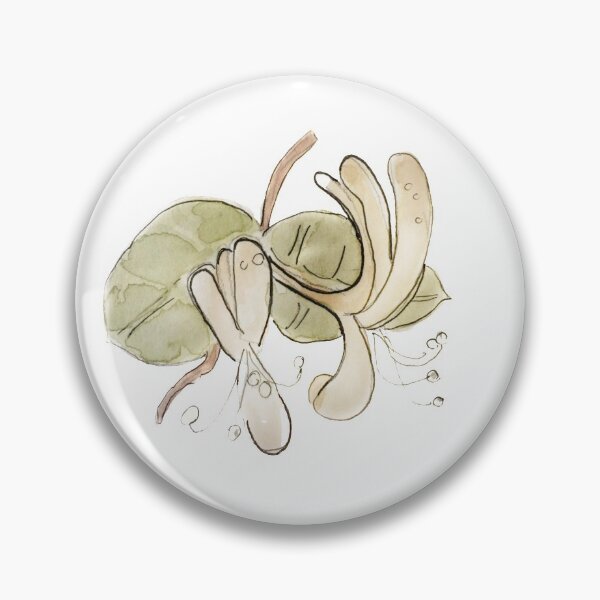 Item preview, Yellow Honeysuckle Illustration in Watercolor designed and sold by Regan Ralston.