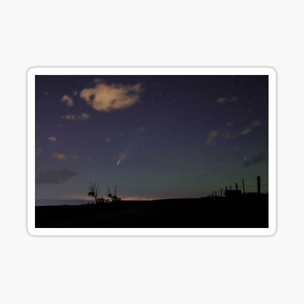 Neowise Comet over the Farm Sticker