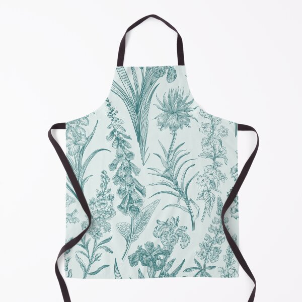 Item preview, Vintage Garden Mint Green Toile Floral Pattern designed and sold by PUFFYP.