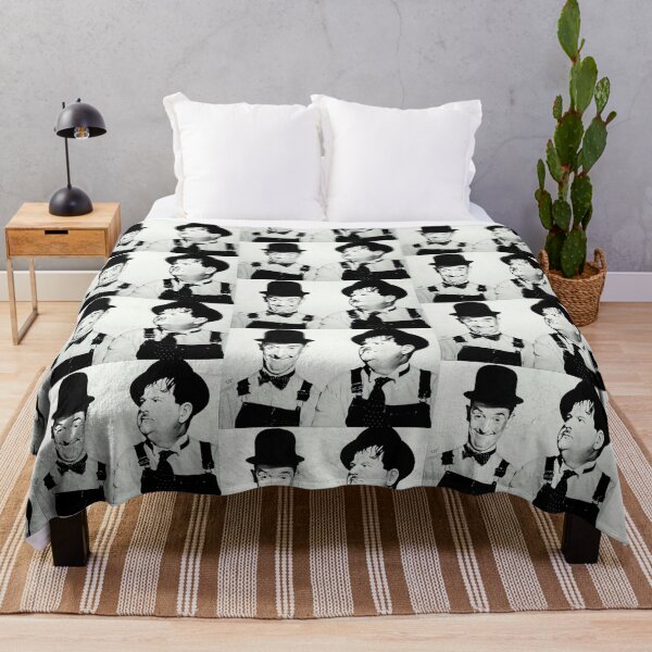 Laurel and Hardy Throw Blanket