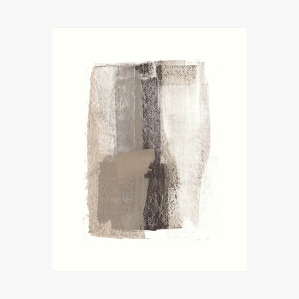 Item preview, Taupe and Charcoal Grey Modern Abstract Painting designed and sold by Janine Aykens.