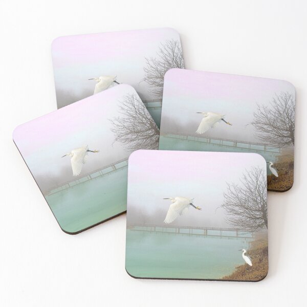 Item preview, Snowy Egrets at the Bridge designed and sold by FineArtography.