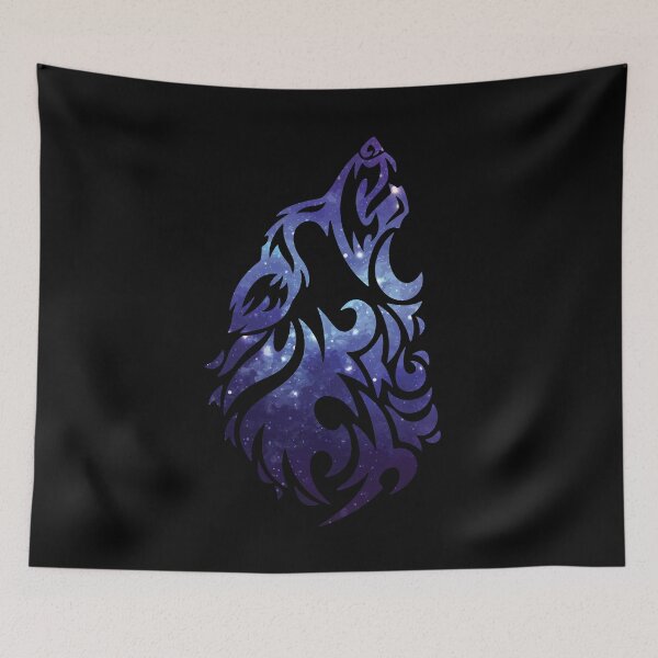 Artikelvorschau, Cooles heulendes Galaxie-Wolf-Shirt-Design entworfen und verkauft von SecretDesigns0.