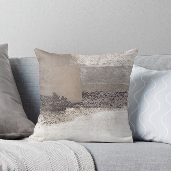 Item preview, Taupe and Charcoal Grey Horizontal Modern Abstract Painting designed and sold by Janine Aykens.