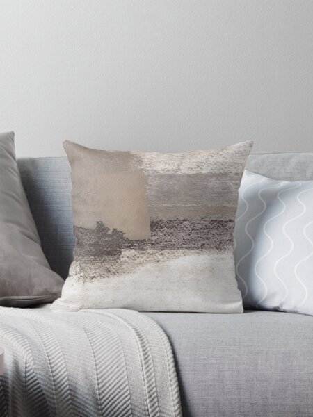 Grey And Beige Pillows Cushions for Sale Redbubble