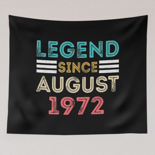 Item preview, Retro Vintage 48th Birthday Legend Since August 1972 designed and sold by meedTee.