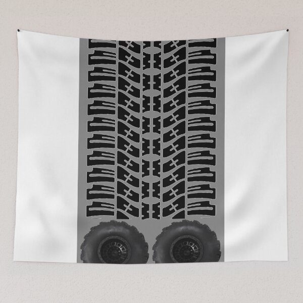 Item preview, Tire tracks and some big tires. designed and sold by AllLeftSides42.