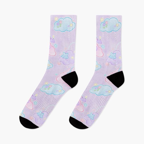 Item preview, Pastel Dreamy Clouds All Over - Cute Kawaii Art designed and sold by BonBonBunny.