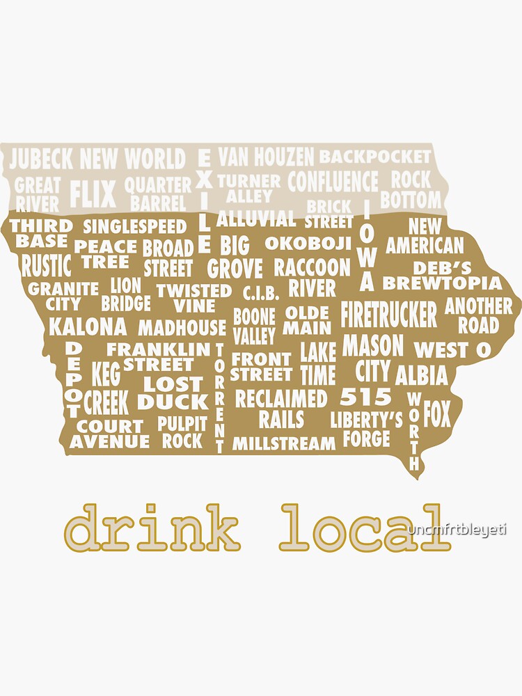 Drink Local Iowa Beer Shirt