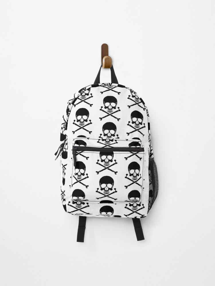 black skull backpack