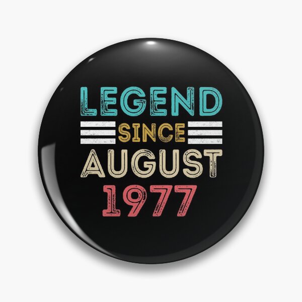 Item preview, Retro Vintage 43rd Birthday Legend Since August 1977 designed and sold by meedTee.