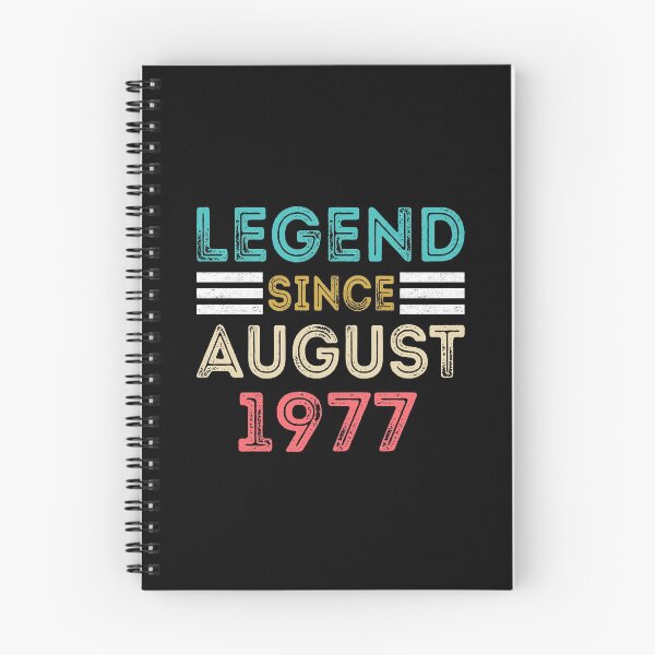 Item preview, Retro Vintage 43rd Birthday Legend Since August 1977 designed and sold by meedTee.