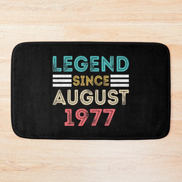 Item preview, Retro Vintage 43rd Birthday Legend Since August 1977 designed and sold by meedTee.