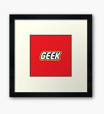 Brick Geek Framed Print