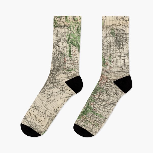 Item preview, Vintage Map of The Rocky Mountains (1885) designed and sold by BravuraMedia.