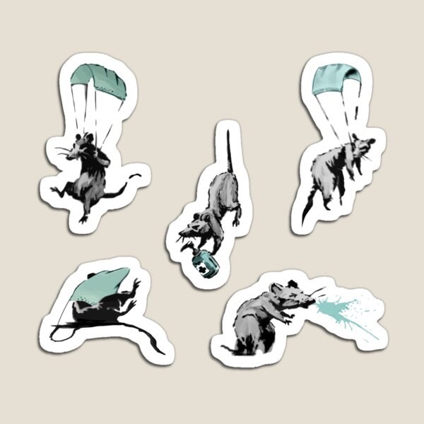 corona virus rats sticker pack Magnet