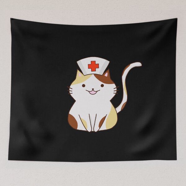 Item preview, Kawaii Cat Nurse designed and sold by DeesDeesigns.