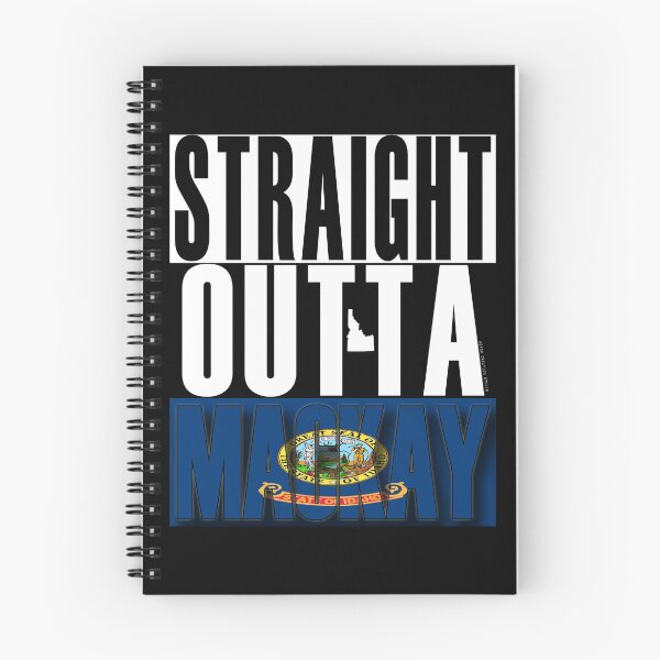 Item preview, Straight Outta Mackay Idaho Flag by Merch Creation Studio designed and sold by MerchCStudio.