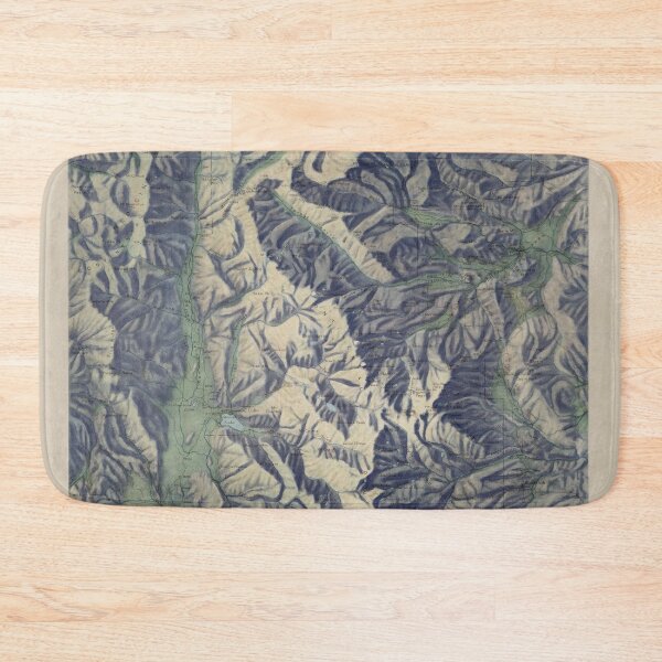 Aperçu de l'œuvre Carte du parc national des Rocheuses (1915) créée et vendue par BravuraMedia.