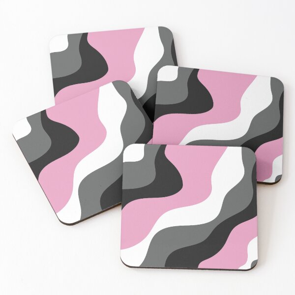 Item preview, Pink/Black Wave Pattern designed and sold by crani.
