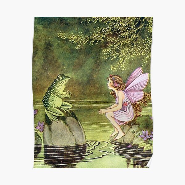 Frog and Fairy Talking -Ida Rentoul Outhwaite Poster