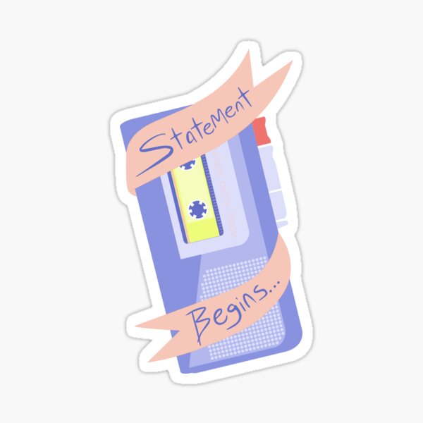 Statement Begins...In Purple Sticker