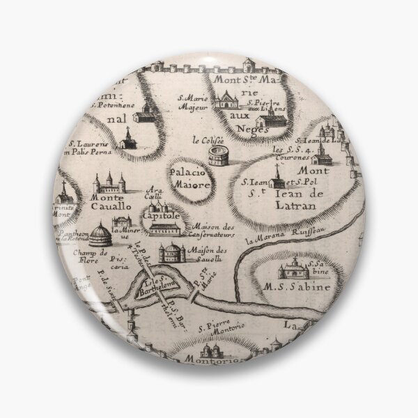 Item preview, Vintage Map of Rome Italy (1649) designed and sold by BravuraMedia.