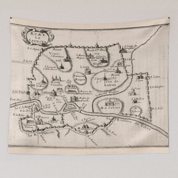 Item preview, Vintage Map of Rome Italy (1649) designed and sold by BravuraMedia.